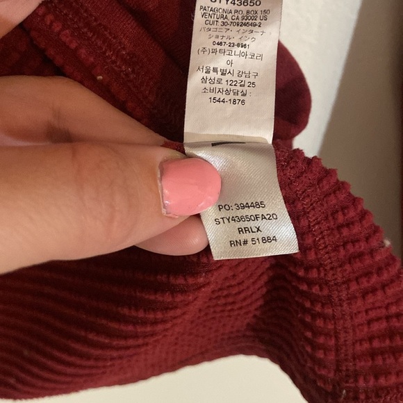 Patagonia Women's Capilene® Thermal Weight Crewneck Dark Red Sz XL - Picture 8 of 9